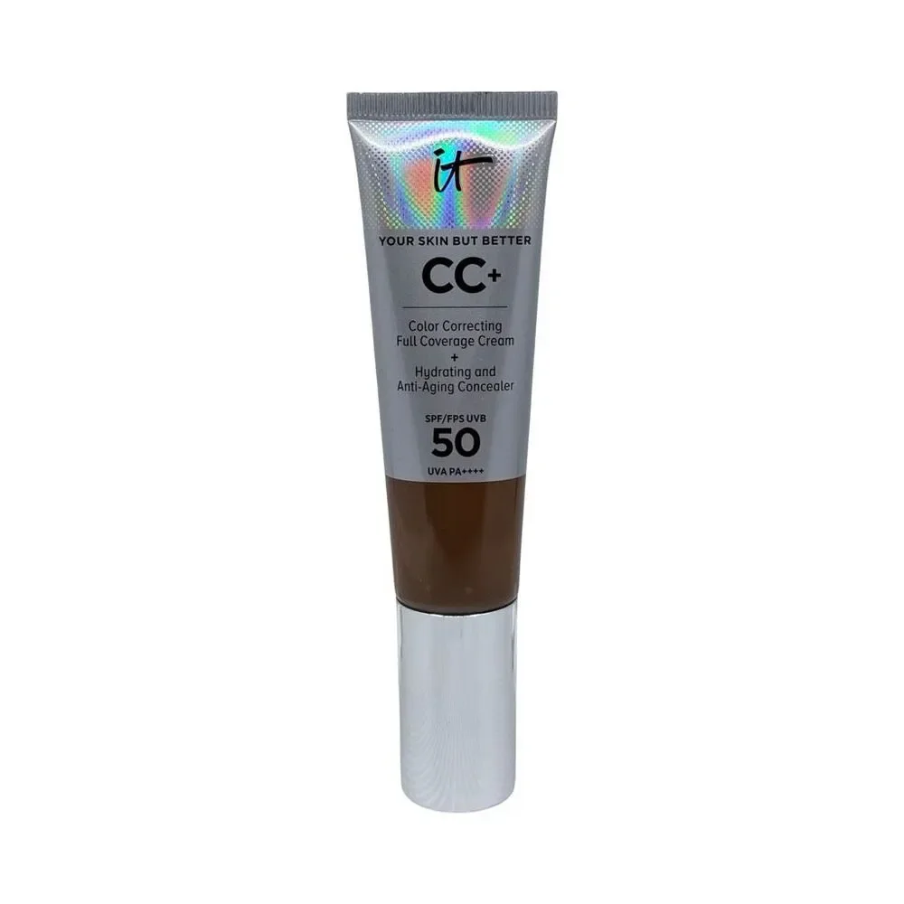 IT Cosmetics CC+ Color Correcting Full Coverage Cream - SPF 50 - Deep Mocha